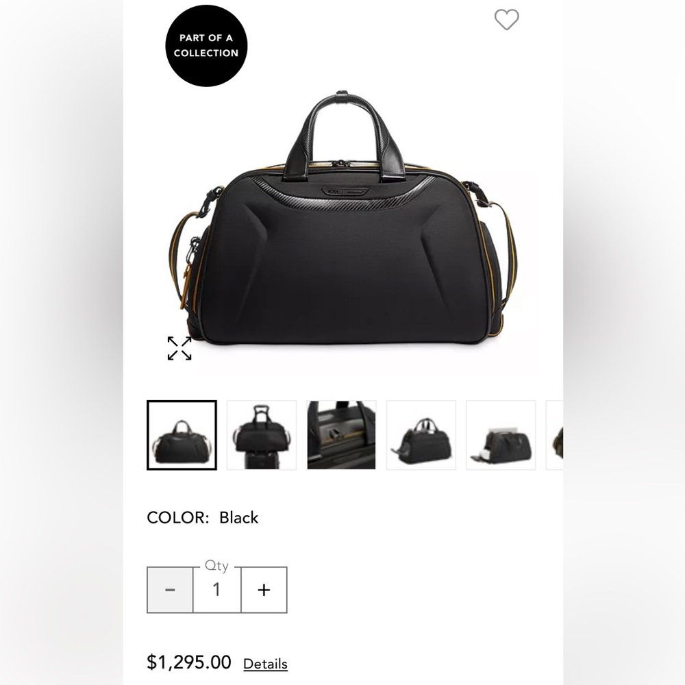 Tumi
McLaren Quantum Duffel/ Used in Great Condition